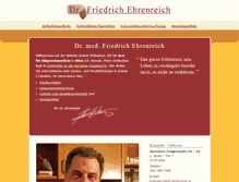 Tablet Screenshot of dr-ehrenreich.at